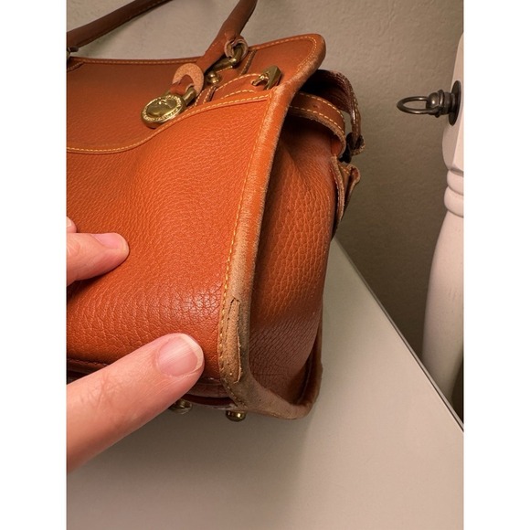 DOONEY & BOURKE Vintage Bag All Weather Leather Satchel 2Way USA 80s 90s Brown** - Picture 2 of 16